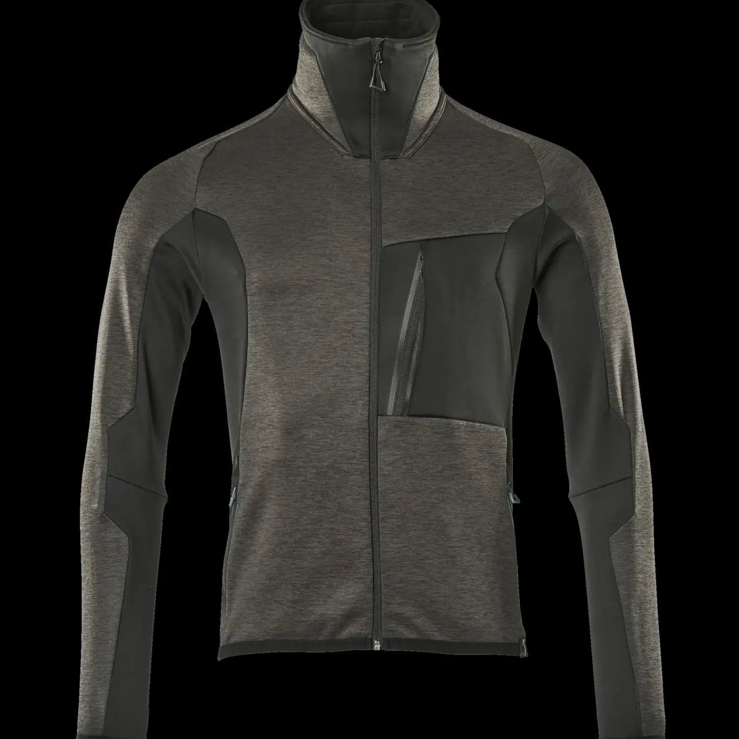 Discount Mascot Advanced fleecetrøje med lynlås mørk antracit/sort str. 2XL