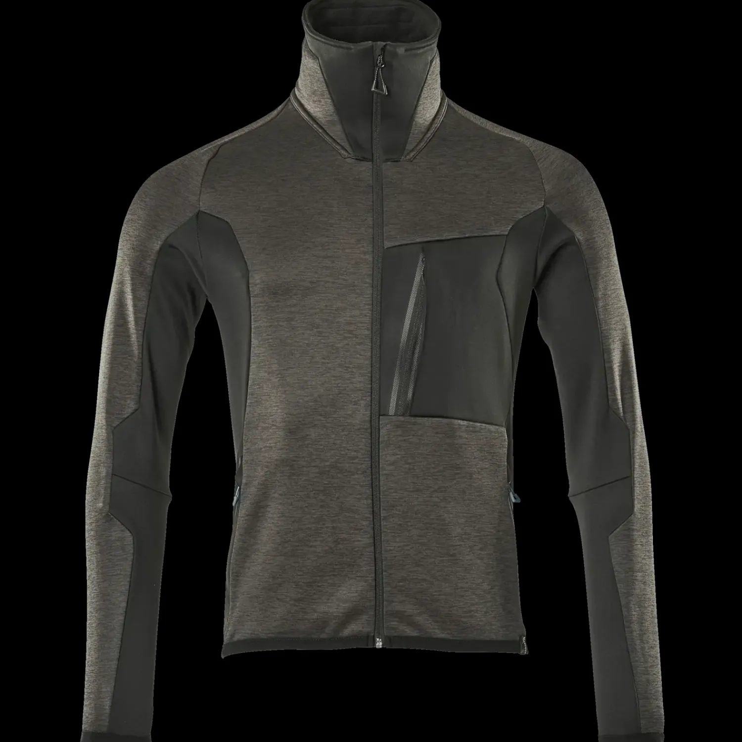 Discount Mascot Advanced fleecetrøje med lynlås mørk antracit/sort str. 2XL