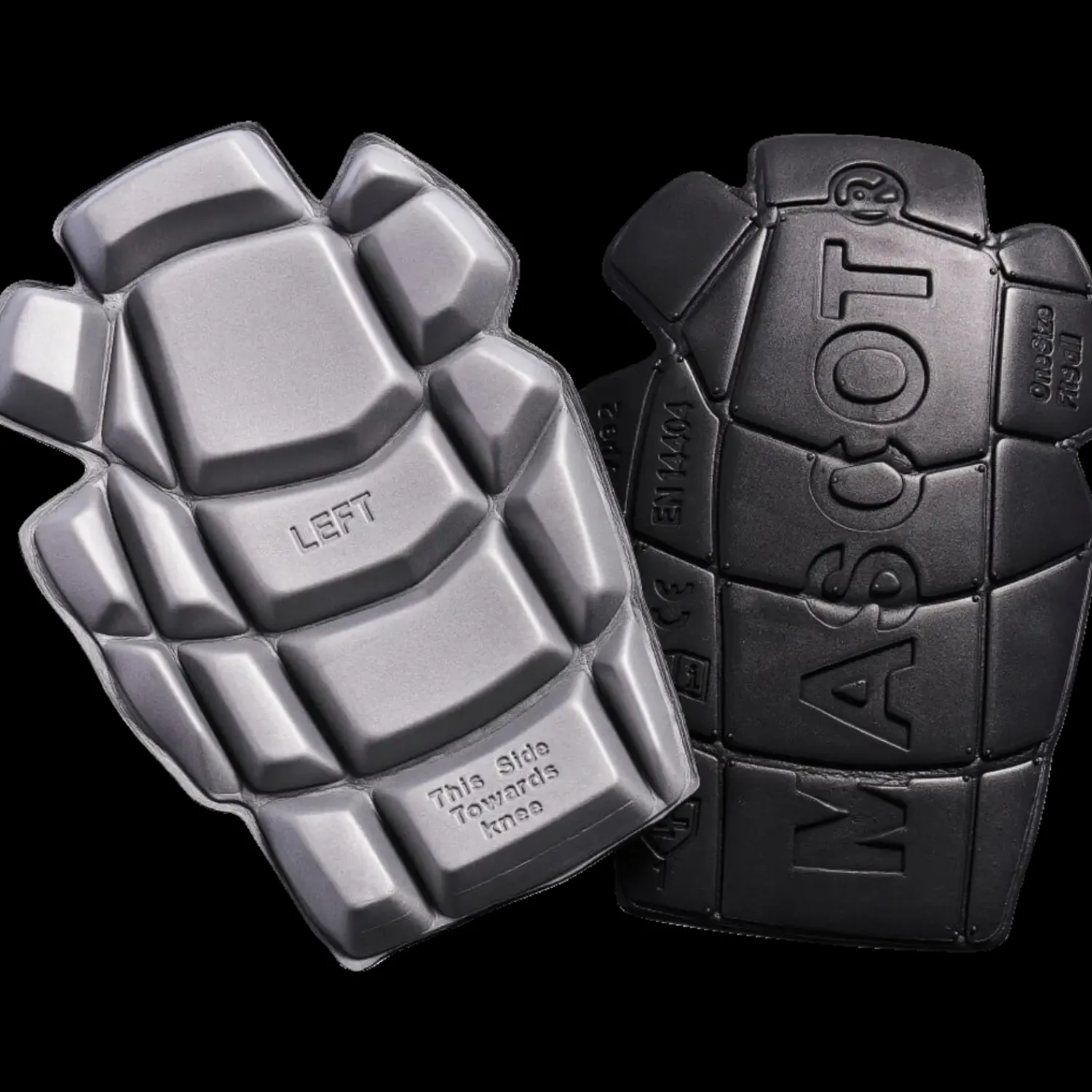 Online Mascot Complete knæpuder sort/lys grå str. onesize