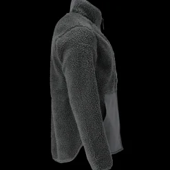 Online Mascot Customized fiberpelsjakke med lynlås stengrå str. M