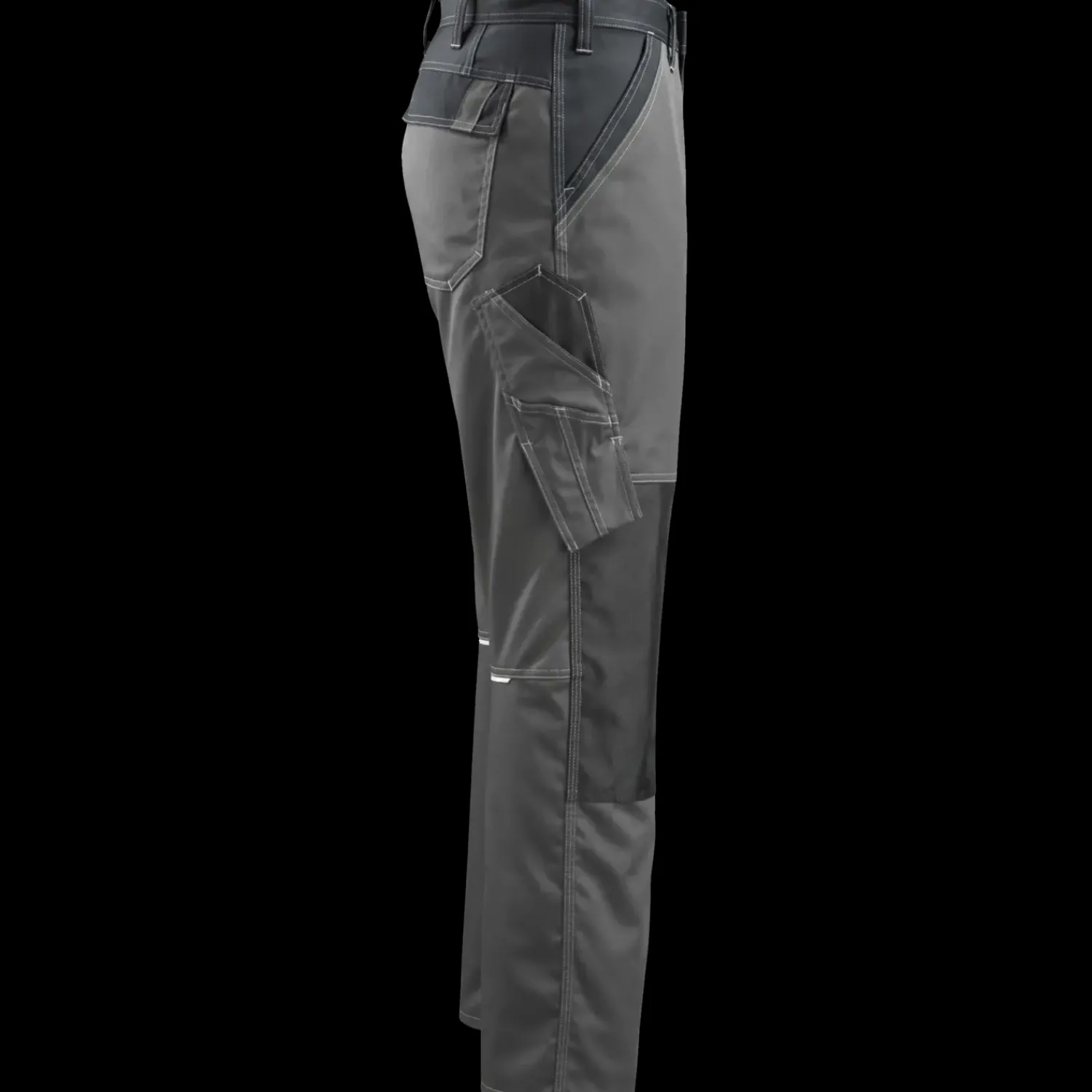 Mascot Arbejdsbukser^Light Temora bukser med knælommer mørk antracit/sort str. 82C48