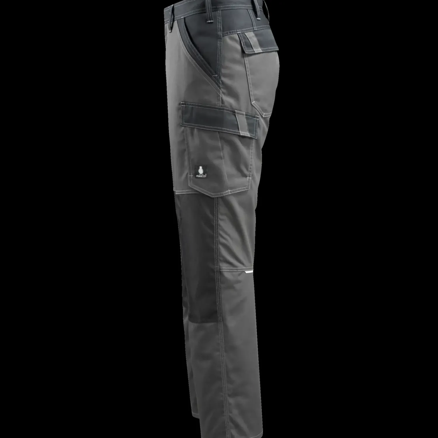 Mascot Arbejdsbukser^Light Temora bukser med knælommer mørk antracit/sort str. 82C48