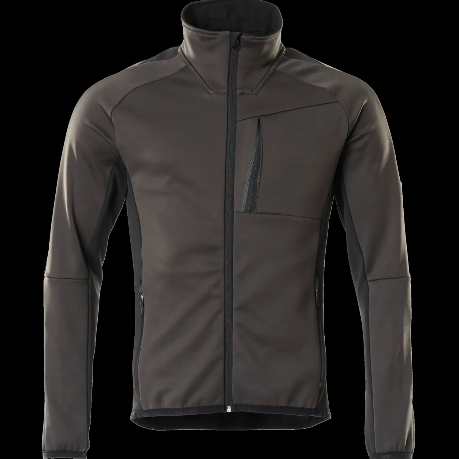 Mascot Trøjer Og Sweatshirts^Unique fleecetrøje med lynlås mørk antracit/sort str. 2XL