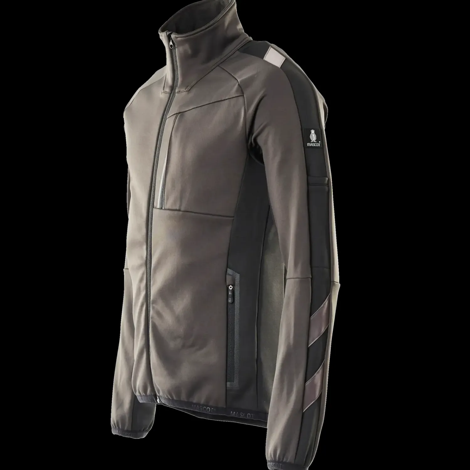 Mascot Trøjer Og Sweatshirts^Unique fleecetrøje med lynlås mørk antracit/sort str. 2XL