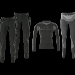 Mascot Arbejdsbukser^workwear box inkl. 2x håndværkerbukser og funktionsundertøj sort str. 82C54