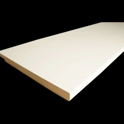 Tilbehør Døre Og Vinduer^MDF L954 Lysning m/fals 16x200x4200 mm hvid NCS