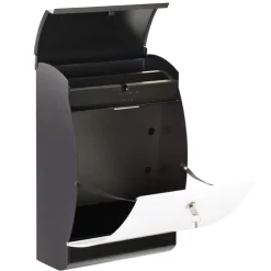 Sale ME|FA  postkasse Penguin (303) sort/hvid