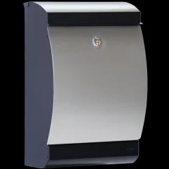 Clearance ME|FA postkasse Penguin (303) sort/galvaniseret