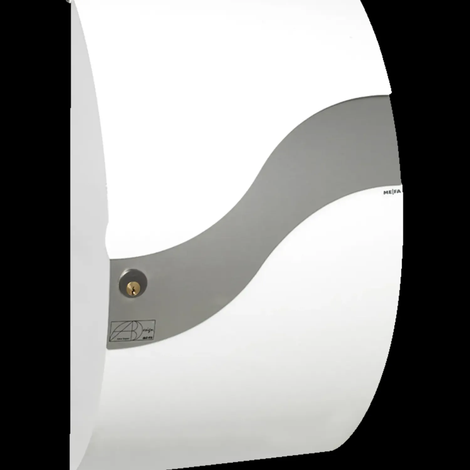 Hot ME|FA postkasse Wave (630) hvid/rustfri stål