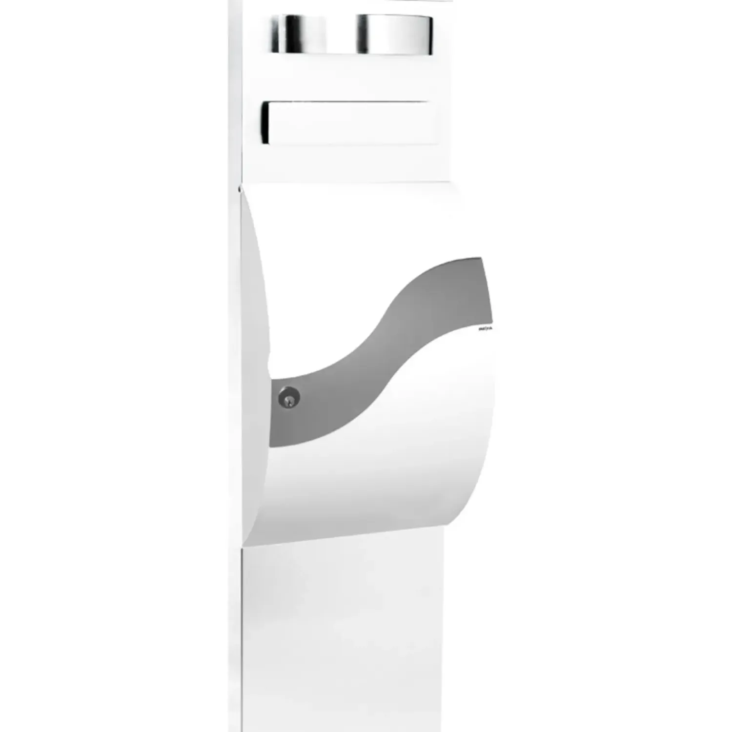 Hot ME|FA postkasse Wave (630) hvid/rustfri stål