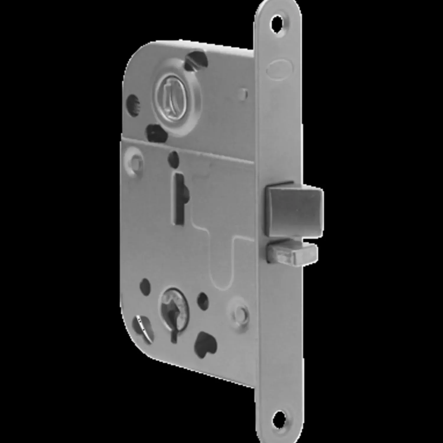 Ruko Låsekasser, Cylindre Og Dørbeslag^Mellemdørslås 2014 vendbar m/slutblik