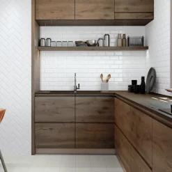 Clearance Metro vægflise 7,5x15 cm blank hvid