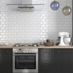 Clearance Metro vægflise 7,5x15 cm blank hvid