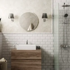 Clearance Metro vægflise 7,5x15 cm blank hvid