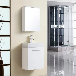 Best Mikelo Value spejlskab 44X15X60CM hvid højglans