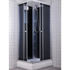 Brusedøre Og Brusevægge^Milobad rondo brusekabine 70x90 cm med massagedyser