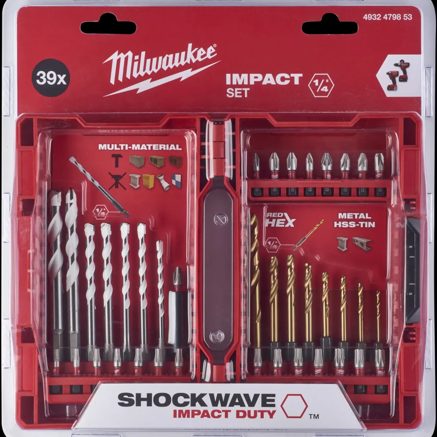 Milwaukee Bits- Og Bitssæt^bor-bitssæt 39 stk