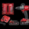 Milwaukee DAV-FDP2-522X 18V slagboremaskine m/batterier/lader og borsæt