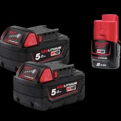Milwaukee Batterier Og Opladere^M18 B5 18V 5.0 Ah batterier 2 stk