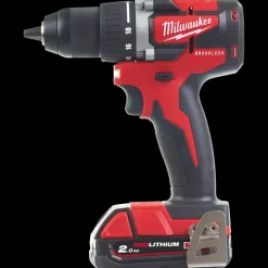 Milwaukee Bore- Og Skruemaskiner^M18 CBLDD-202C 18V bore-/skruemaskine 2x2.0 Ah inkl. kuffert