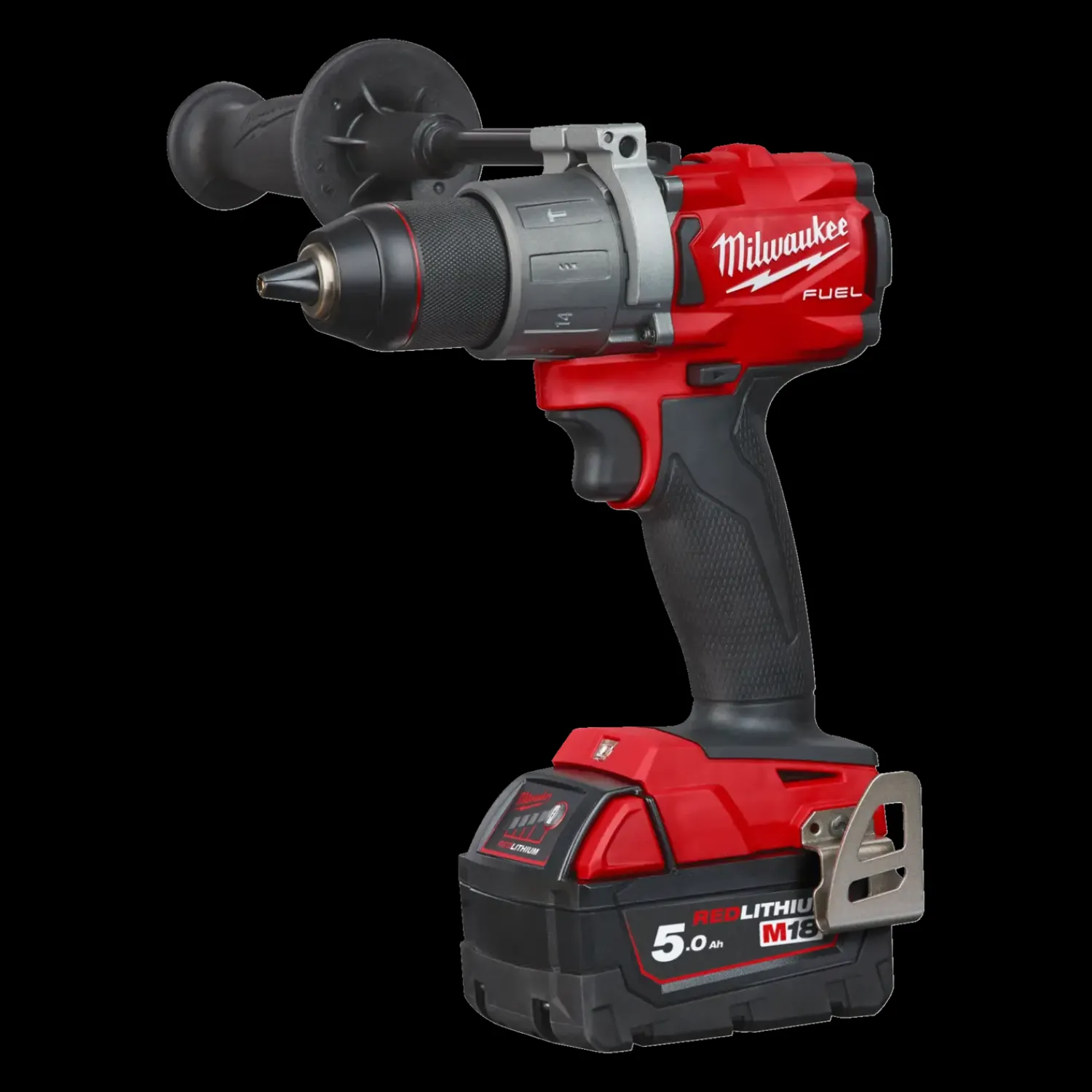 Discount Milwaukee M18 FDP2-502X 18V Fuel slagboremaskine 2x5.0 Ah batterier og lader