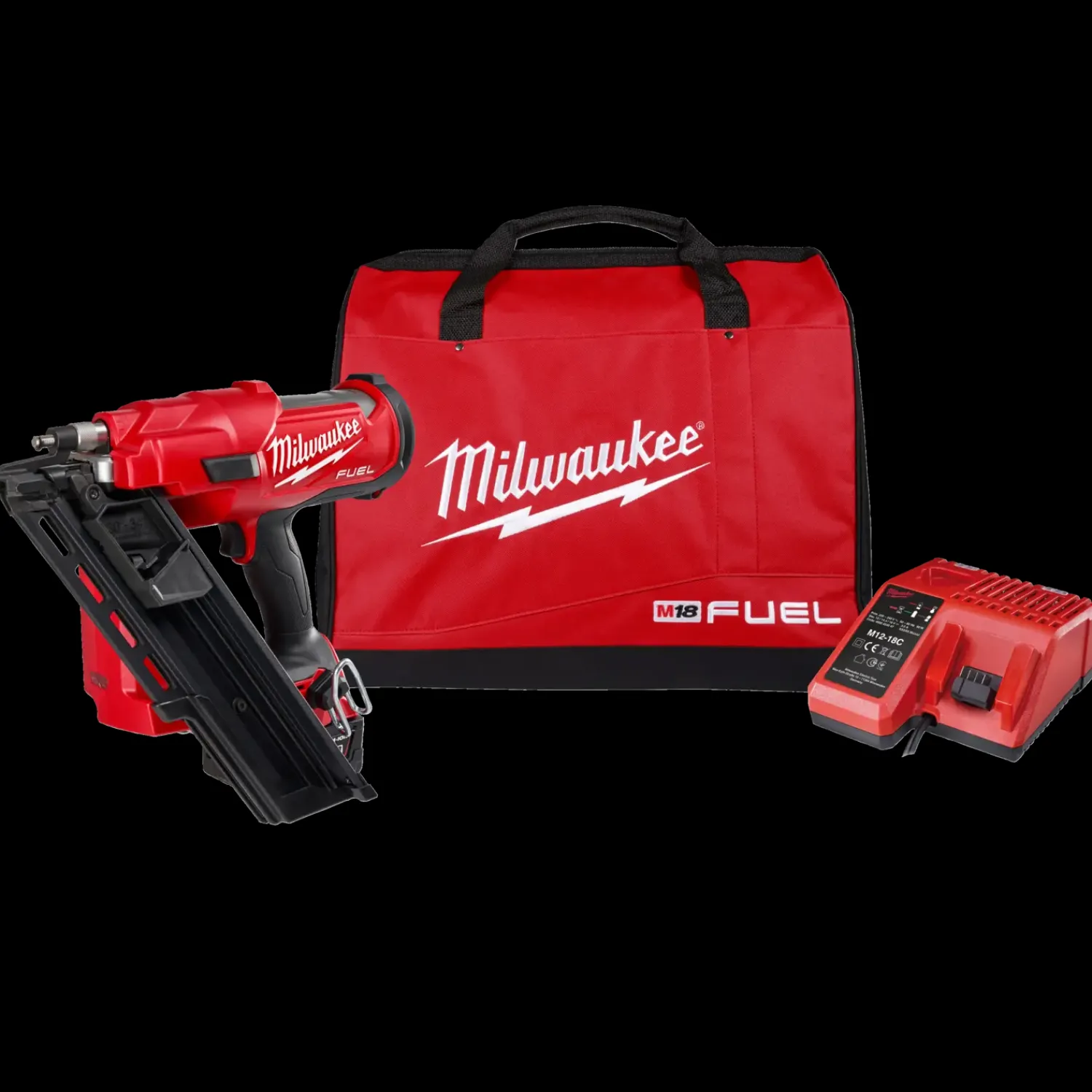 Outlet Milwaukee M18 FFN-502C Fuel™ 18V sømpistol 2x5.0 Ah batterier og lader