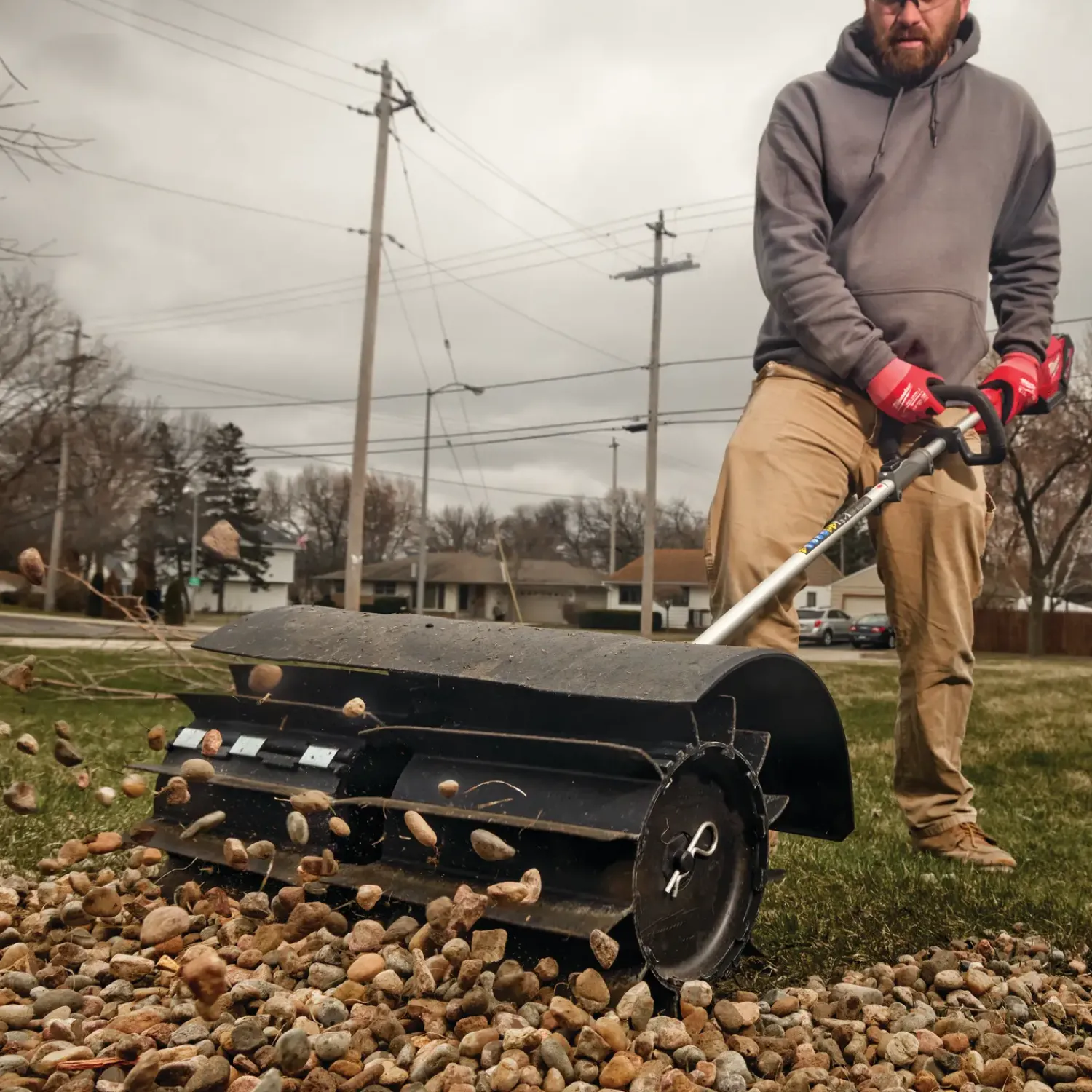 Milwaukee Tilbehør Til Havemaskiner^M18 FOPH-RBA gummibørste-forsats