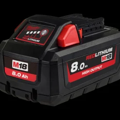Milwaukee Batterier Og Opladere^M18 HB12 18V high output 8.0 Ah batteri