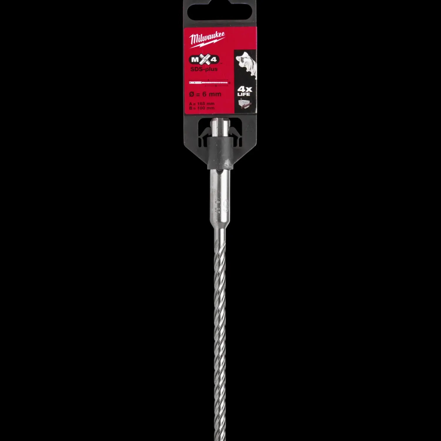 Best Milwaukee MX4 - 4 skærs SDS+ hammerbor 6x165 mm