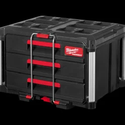 Milwaukee Diverse Reservedele^packout kuffert med 3 skuffer
