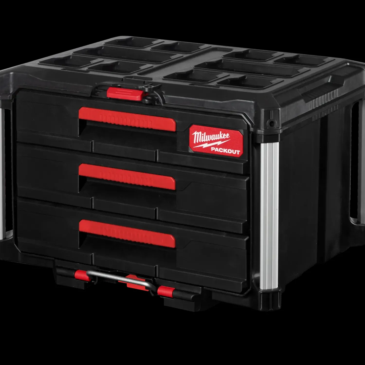 Milwaukee Diverse Reservedele^packout kuffert med 3 skuffer