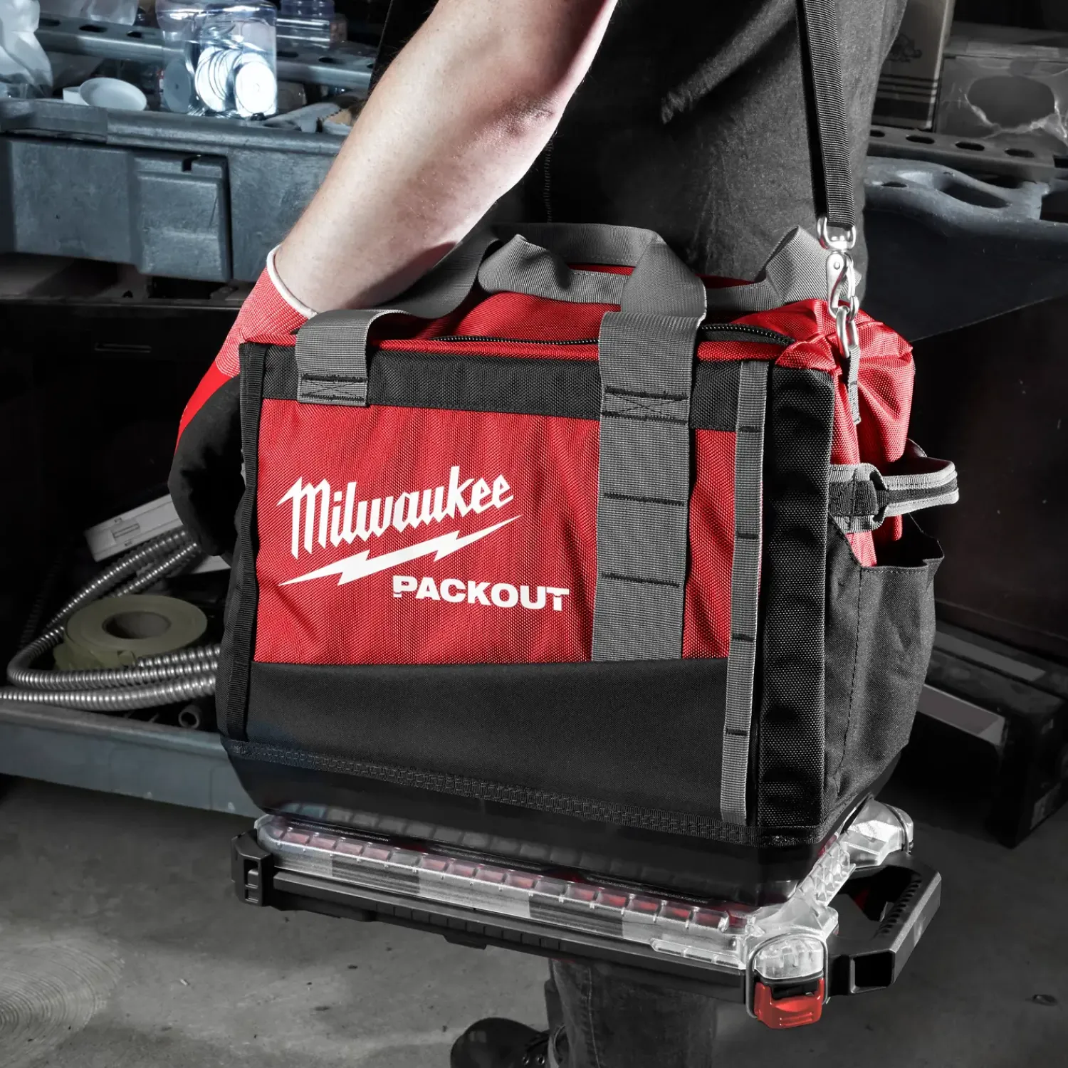 Milwaukee Diverse Reservedele^Packout tilbehørskuffert slim