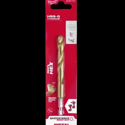 Milwaukee Bor- Og Borsæt^Red Hex shockwave™ HSS-Tin metalbor 10 mm