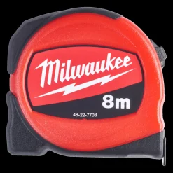 New Milwaukee S8/25 mm slimline målebånd 8 m