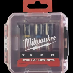 Discount Milwaukee schockwave™ magnetisk slagtoppesæt 4 dele