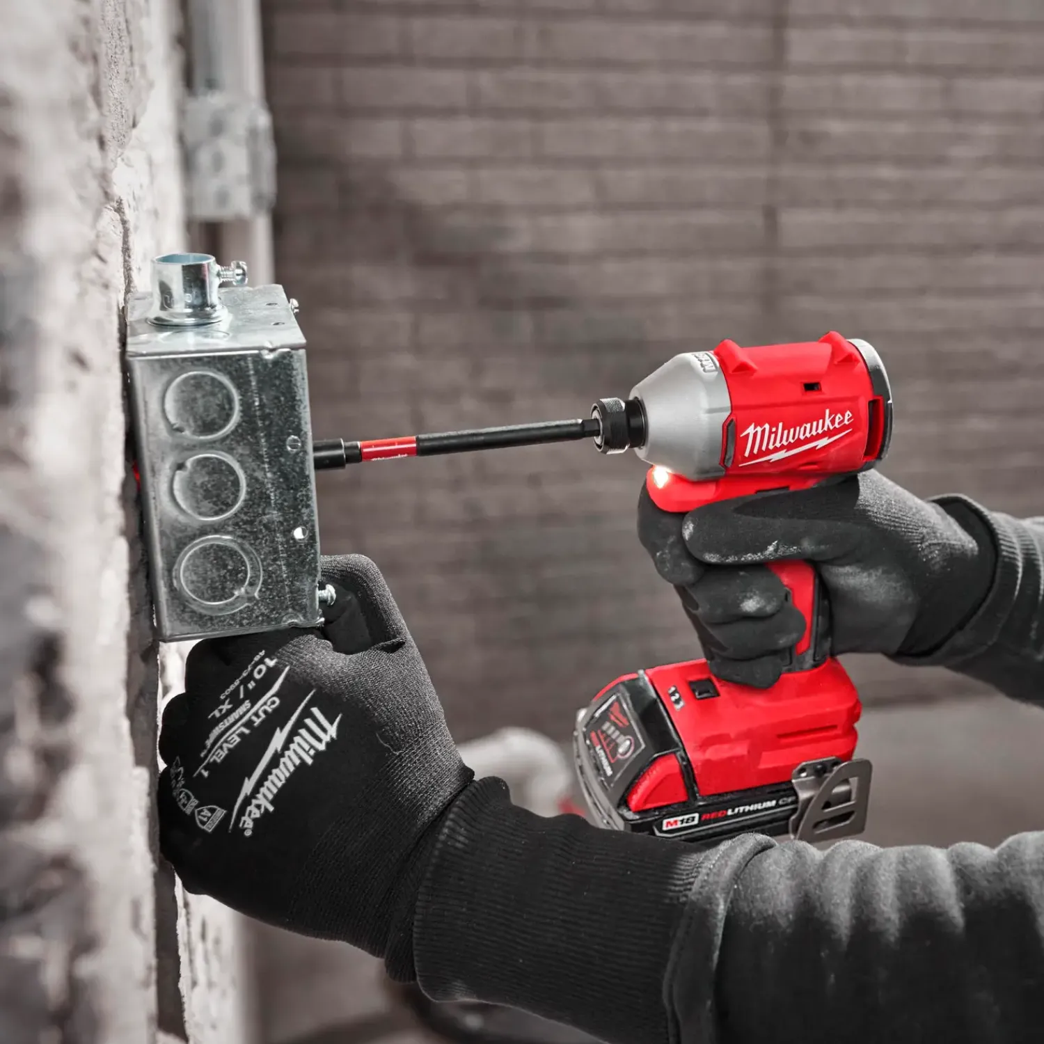 Milwaukee Bore- Og Skruemaskiner^Slagboremaskine kulfri M18 BLIDR-0X