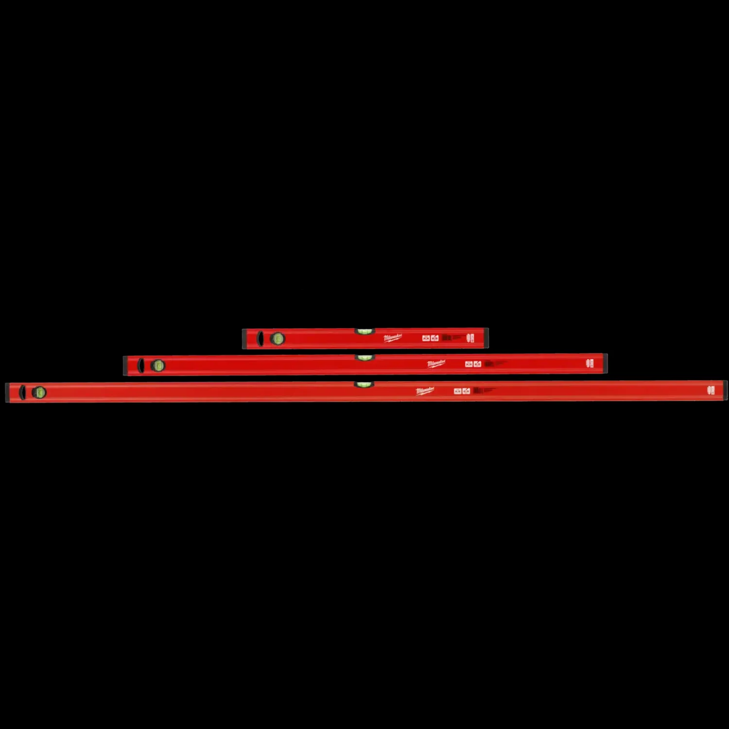Milwaukee Måleværktøj Og Opmærkning^slim vaterpas sæt med 3 stk 60 - 120 - 200 cm