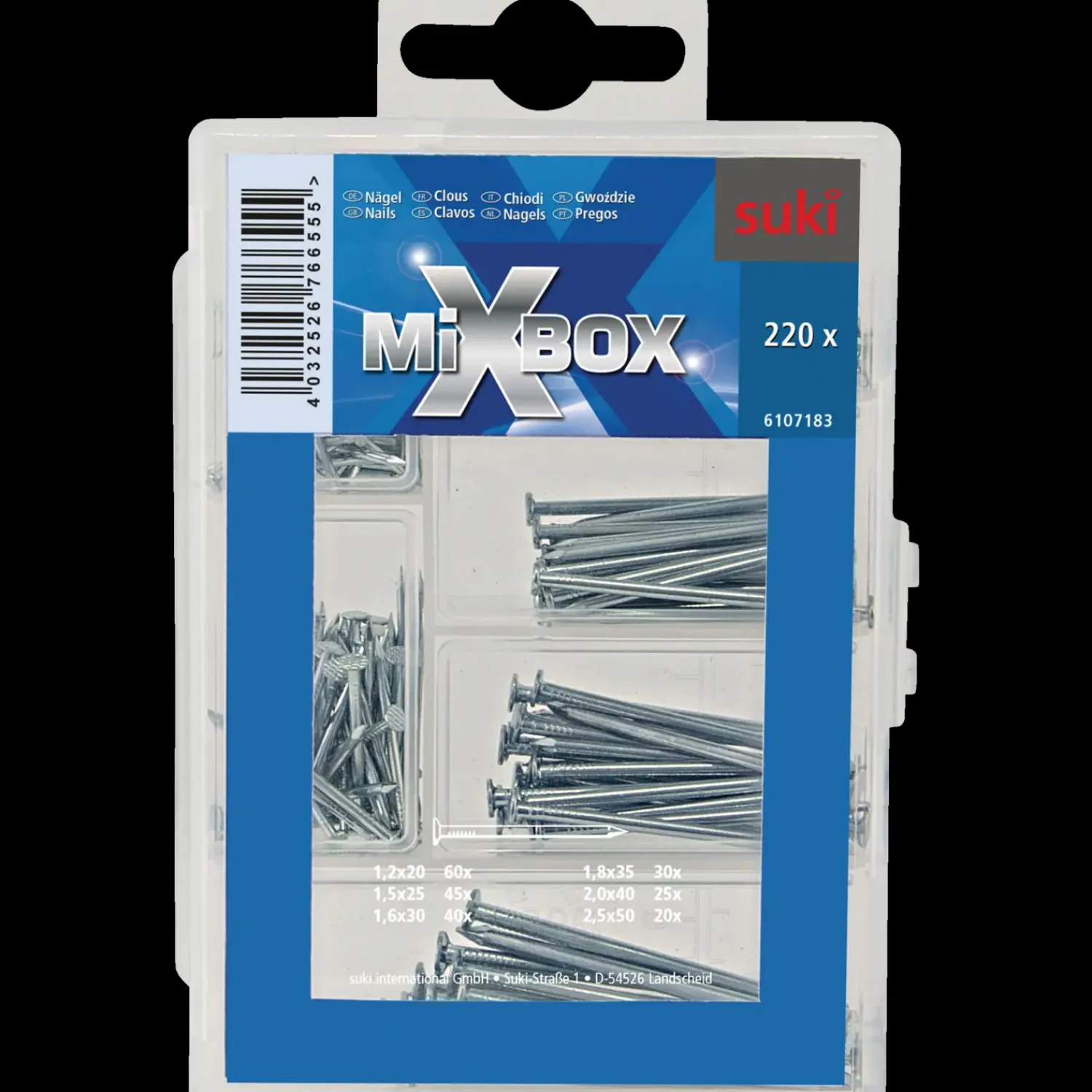 Suki Mixbox blå 220 stk