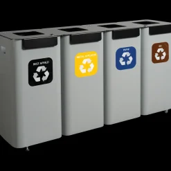 Affaldssortering|Tilbehør Til Kontor Og Værksted^Modulspande 4x70 L