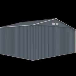 Hot Mogens redskabsskur med dobbeltdør og halvtag, 12,95 m²