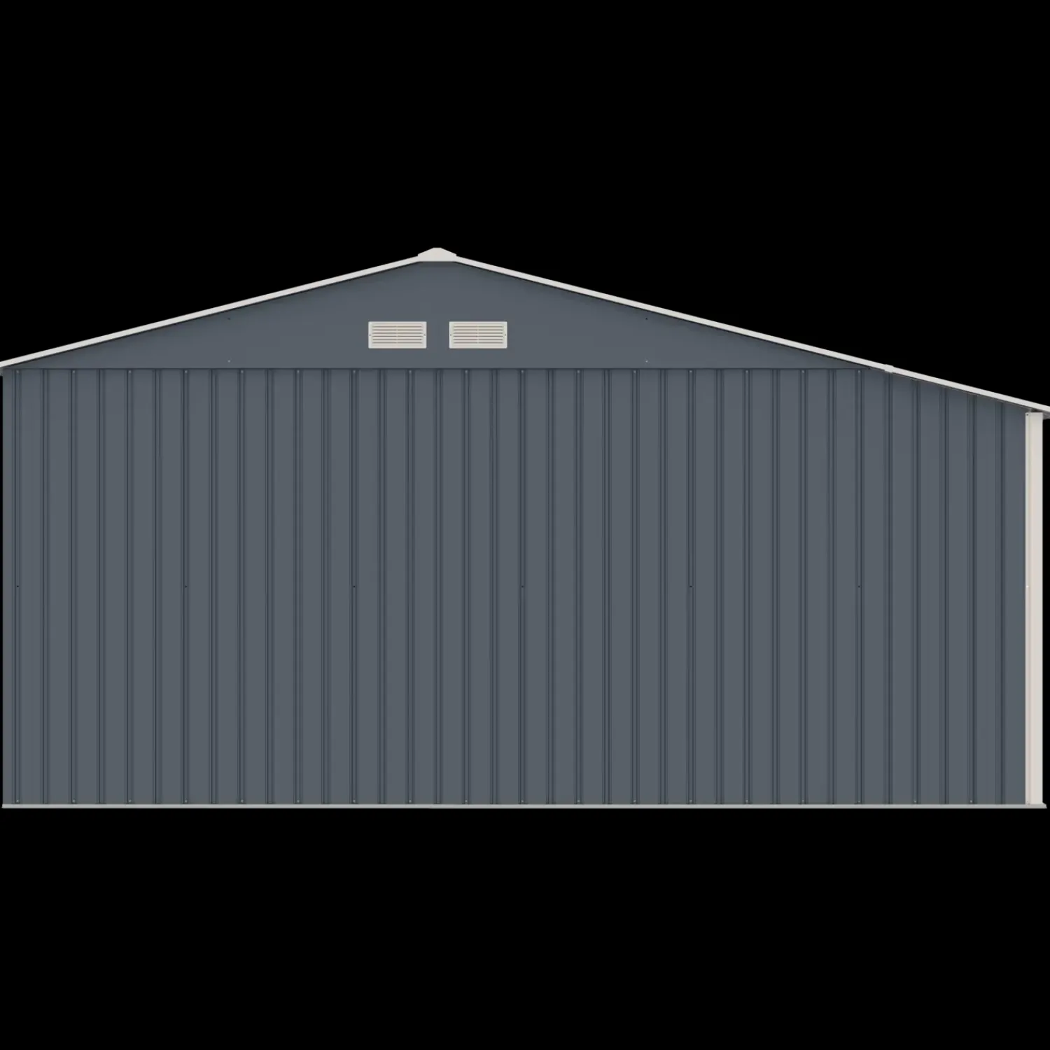 Hot Mogens redskabsskur med dobbeltdør og halvtag, 12,95 m²