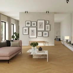 Clearance Moland Bastion sildebens-vinylgulv natur eg