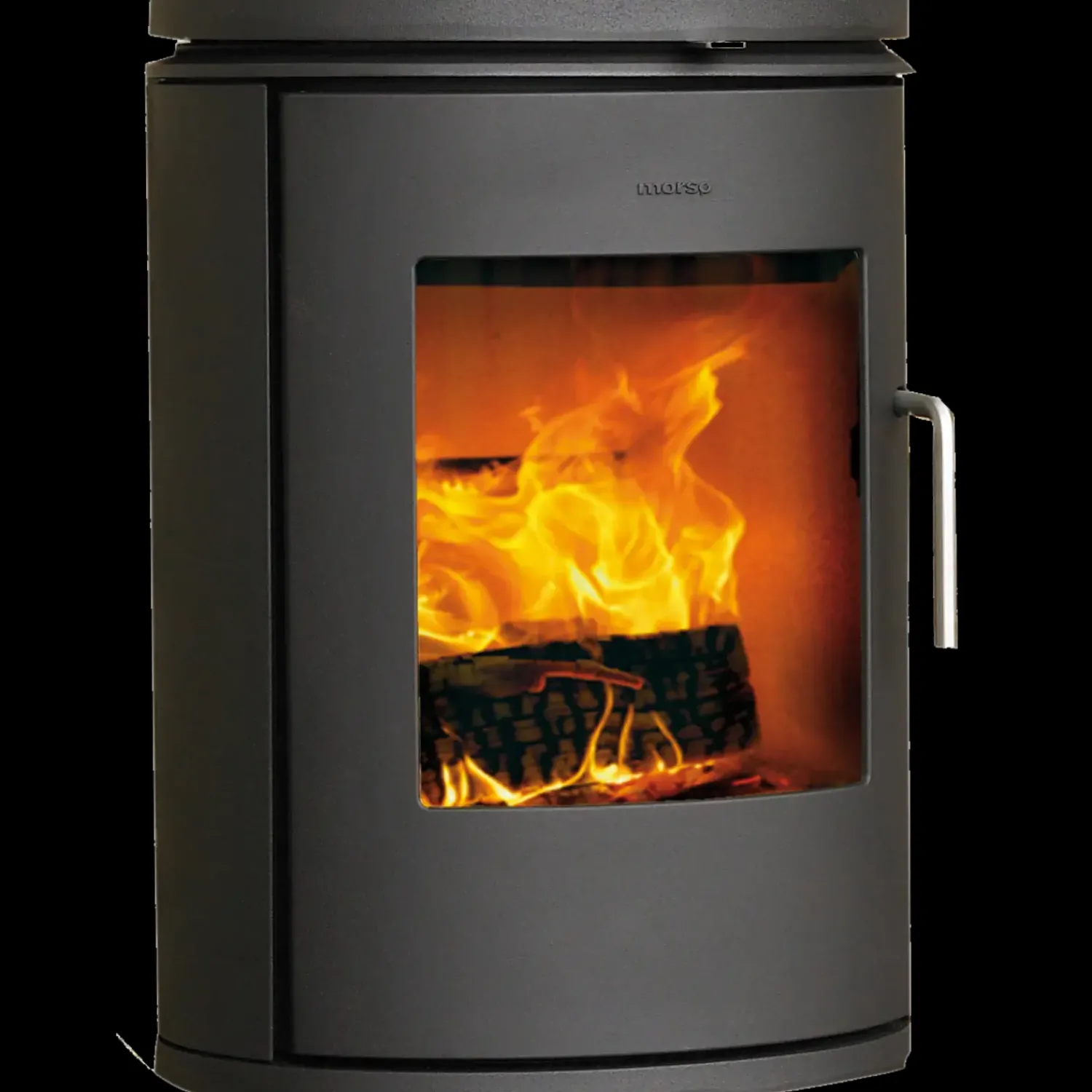 New Morsø 6170 brændeovn væghængt, sort