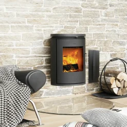 New Morsø 6170 brændeovn væghængt, sort