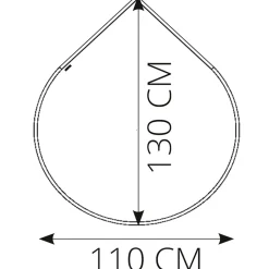 Clearance Morsø glasgulvplade dråbeformet m/logo og afrundet kant 110 x 130 cm