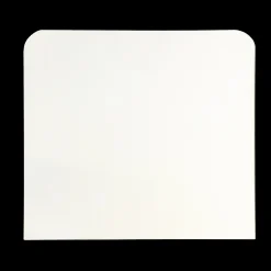 Outlet Morsø glasgulvplade kvadratisk m/logo og afrundet kant 100 x 100 cm