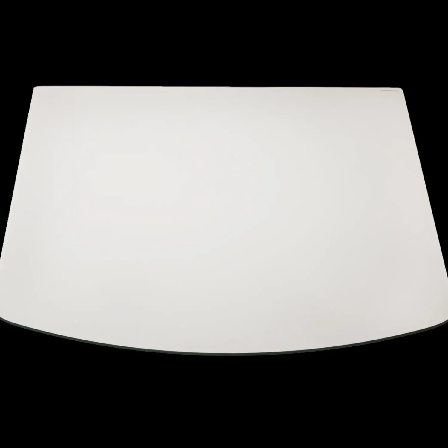 Morsø Brændeovnstilbehør^glasgulvplade rektangulær med buet forkant 85 x 110 cm