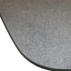 Morsø Brændeovnstilbehør^glasgulvplade rektangulær med buet forkant 85 x 110 cm