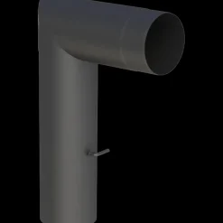 New Morsø knærør med vinkel Ø120 sort 90G