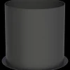 Morsø Skorstene Og Tilbehør^lige muffe Ø120 sort 150 mm. langt